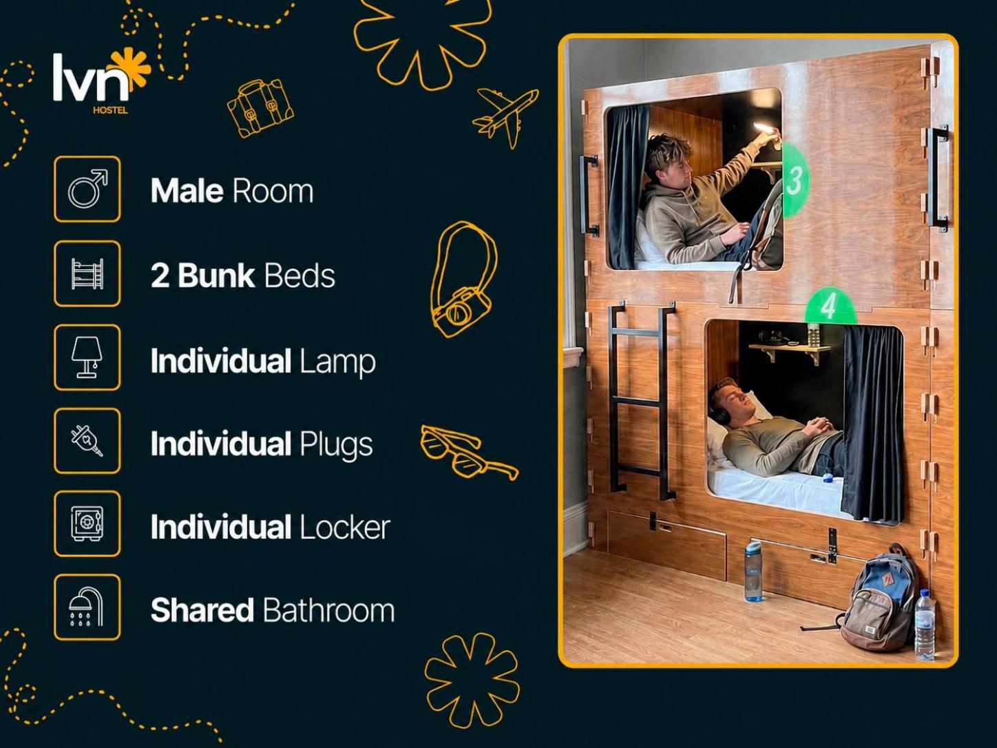 Shared Male Bunk Bed